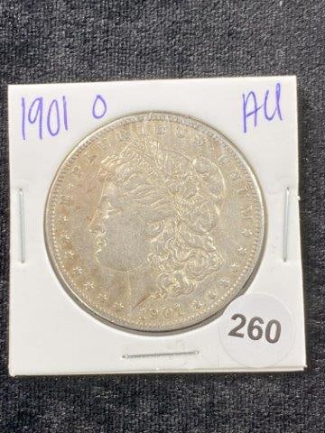 1901 O AU Morgan Silver Dollar Coin (1 of 2)