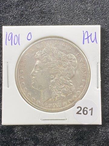 1901 O AU Morgan Silver Dollar Coin (1 of 2)