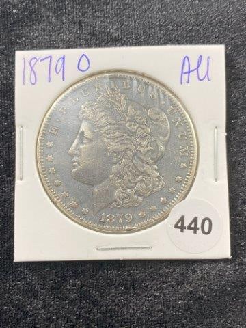 1879 O AU Morgan Silver Dollar Coin (1 of 2)