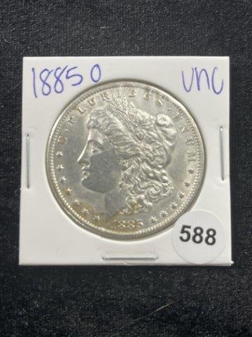 1885 O UNC Morgan Silver Dollar Coin (1 of 2)