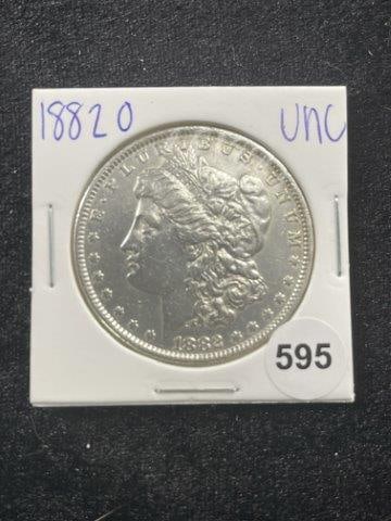 1882 O UNC Morgan Silver Dollar Coin (1 of 2)