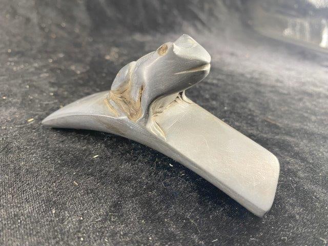 Frog Effigy Hopewell Pipe Indian Artifact Arrowhead (1 of 7)