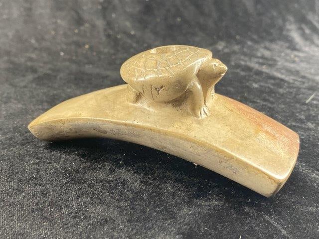 Hopewell Turtle Effigy Pipe from Monroe County, Ohio Indian Artifact Arrowhead (1 of 7)