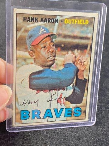 1967 Topps Hank Aaron Baseball Card (1 of 2)