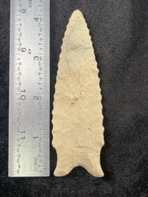 Dalton Indian Artifact Arrowhead