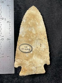 Kirk Corner Notch Indian Artifact Arrowhead