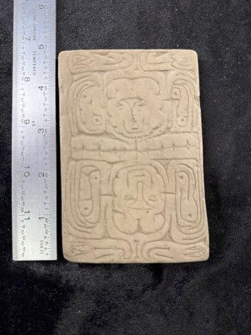 Engraved Pottery Tablet Indian Artifact Arrowhead (1 of 3)
