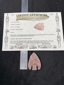 Calf Creek with John Royster COA from Texas ex - Don Oberdier Collection Indian Artifact Arrowhead