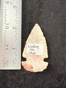 Dovetail from ohio Indian Artifact Arrowhead