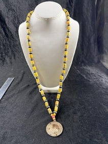 1785 Beaver Club Montreal Trade Necklace Indian Artifact Arrowhead