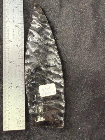 Obsidian Spear Indian Artifact Arrowhead (1 of 5)