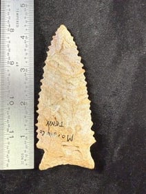 Dalton Indian Artifact Arrowhead