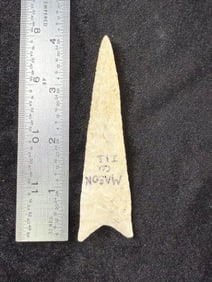 Dalton Indian Artifact Arrowhead