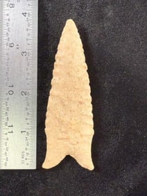 Dalton Indian Artifact Arrowhead