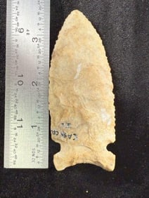 Graham Cave Indian Artifact Arrowhead