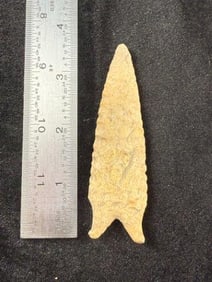 Dalton Indian Artifact Arrowhead