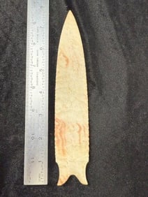 Large Novaculite Dalton Indian Artifact Arrowhead