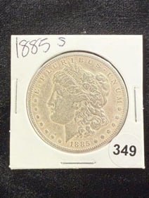 1885 S Morgan Silver Dollar Coin