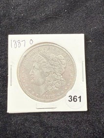 1887 O Morgan Silver Dollar Coin