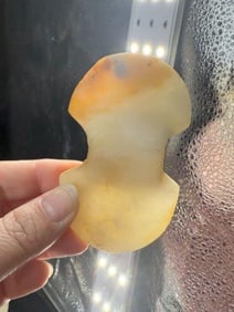 Quartz Butterfly Bannerstone Indian Artifact Arrowhead