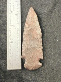 Hematite Dovetail Indian Artifact Arrowhead