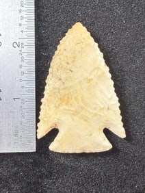 Kirk Corner Notch Indian Artifact Arrowhead