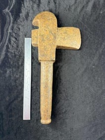 Monolithic Axe Indian Artifact Arrowhead