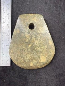 Large Stone Pendant Indian Artifact Arrowhead