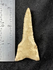 Dalton Indian Artifact Arrowhead