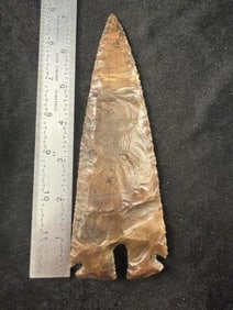 Large Spear Head Indian Artifact Arrowhead