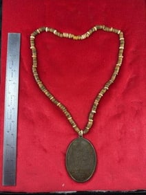 George Washington 1792 Peace Medal with Trade Bead Necklace