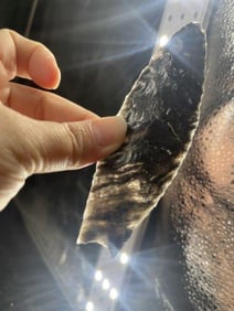 Obsidian Clovis Indian Artifact Arrowhead