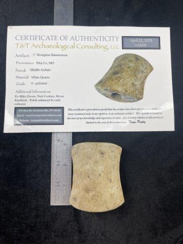 Hourglass Bannerstone with Tony Putty COA from Pike County, Missouri ex - Mike Owens, Nick Cooksey, (1 of 7)