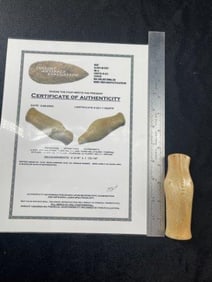 Pipestone Effigy Pipe with Insight Lazer COA from Meigs County, Ohio ex - Arnold Ramsey Collection