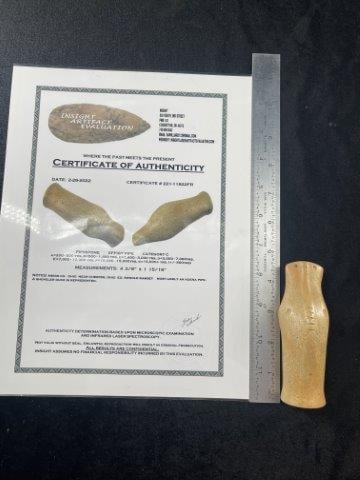 Pipestone Effigy Pipe with Insight Lazer COA from Meigs County, Ohio ex - Arnold Ramsey Collection (1 of 8)
