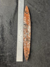 Large Mahagony Obsidian Blade Indian Artifact Arrowhead