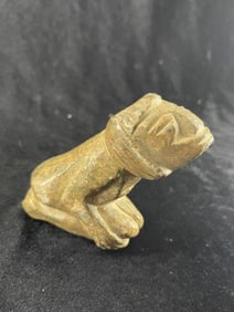 Human Effigy Stone Pipe from Barton County, Georgia Indian Artifact Arrowhead