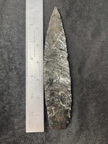 Obsidian Paleo Blade Indian Artifact Arrowhead