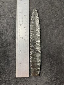 Obsidian Paleo Spear Indian Artifact Arrowhead