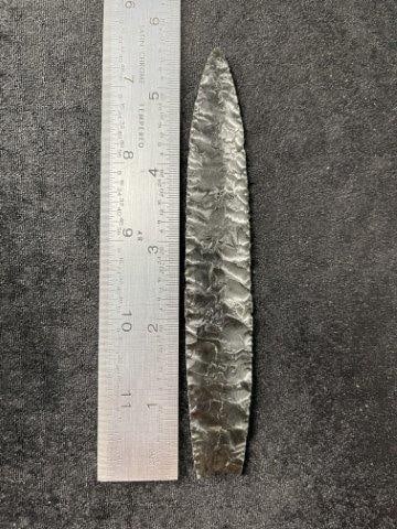 Obsidian Paleo Spear Indian Artifact Arrowhead (1 of 3)