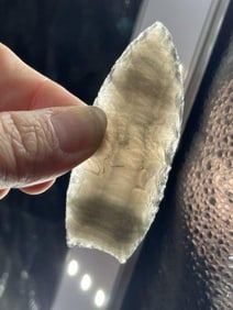 Obsidian Clovis Indian Artifact Arrowhead