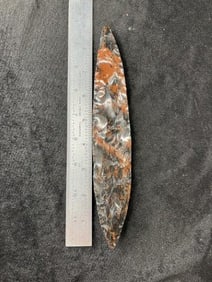 Mahogany Obsidian Blade Indian Artifact Arrowhead