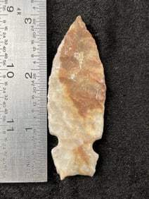 Side Notch Indian Artifact Arrowhead
