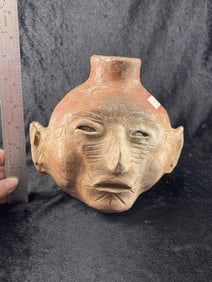 Exceptional Re-Production Head Pot Indian Artifact Arrowhead