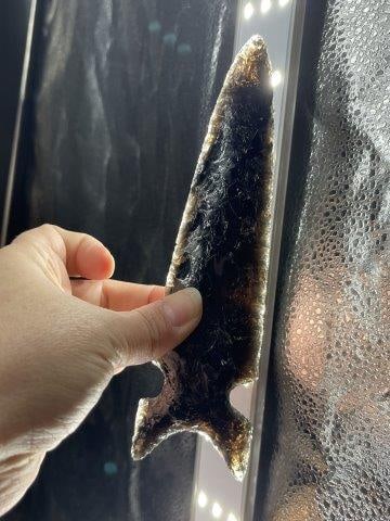 Obsidian Spear Indian Artifact Arrowhead (1 of 4)