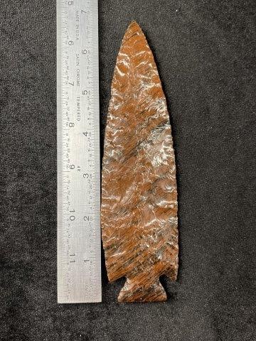 Mahogany Obsidian Spear Indian Artifact Arrowhead (1 of 3)