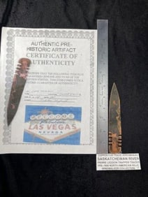 HBC Copper Trade Point with Skoglund COA found in the Saskatchewan River in Canada in the 1800s