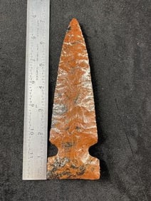 Obsidian Spear Point Indian Artifact Arrowhead