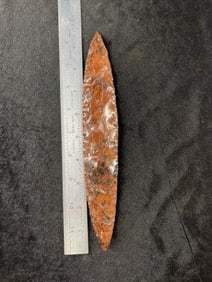 Obsidian Spear Point Indian Artifact Arrowhead