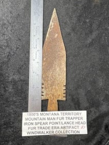 Iron Spear Point Fur Trade Era